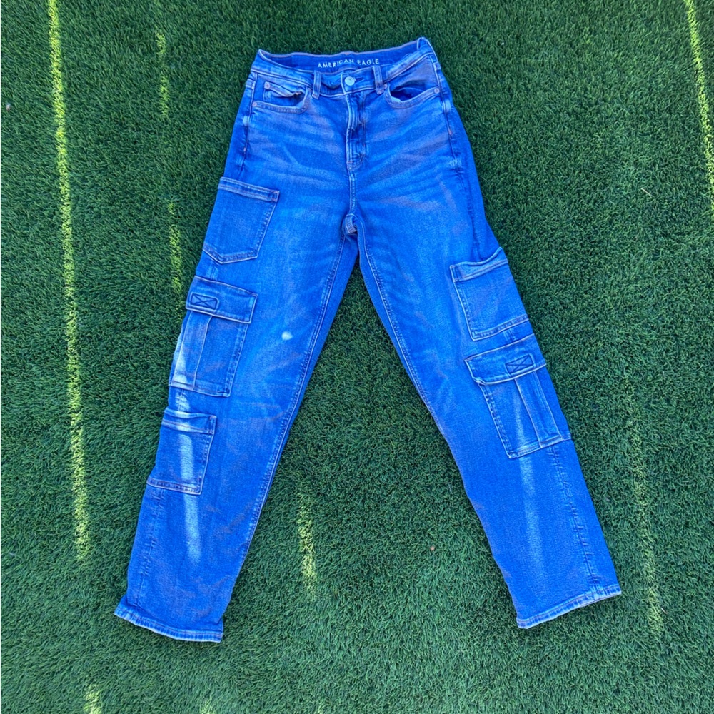 American Eagle Cargo Jean Pants - Juniors Size 0